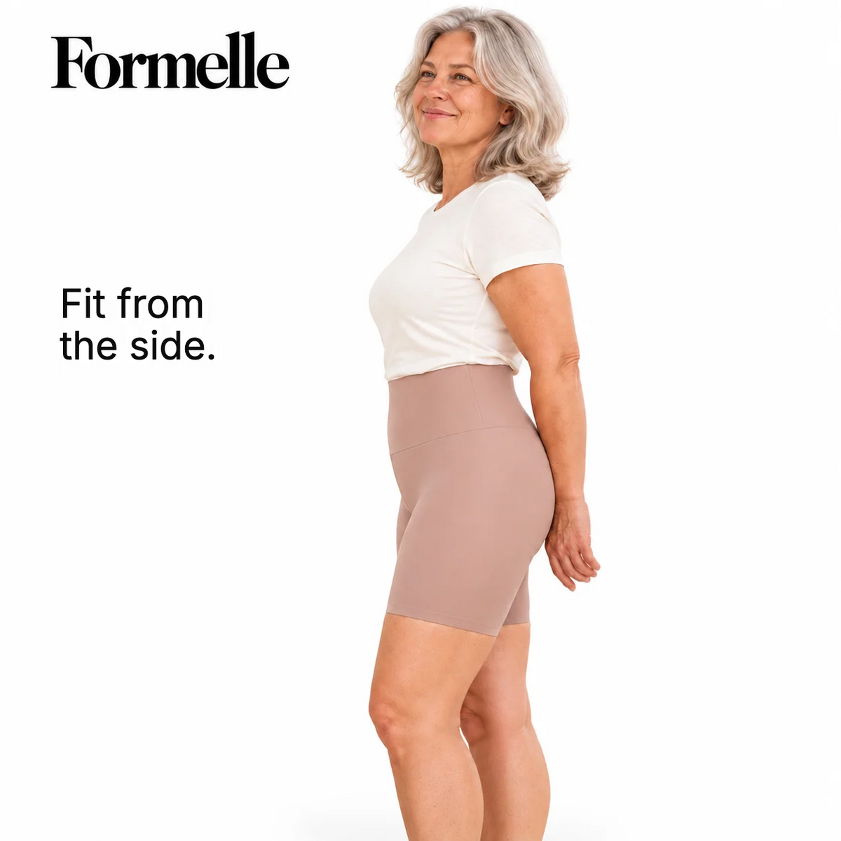 Formelle high-waisted shaper shorts – fit from the side