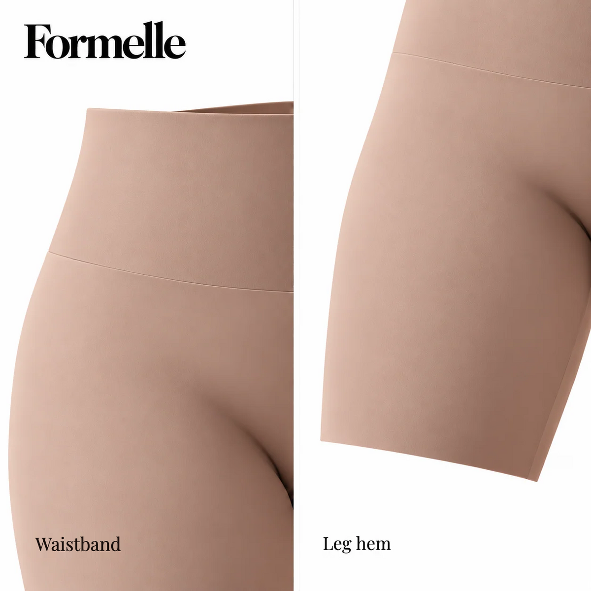 Formelle shaper shorts – waistband and leg hem detail